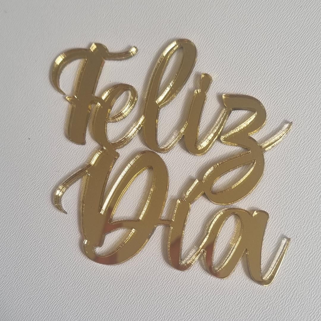 Mini caketopper Feliz Día