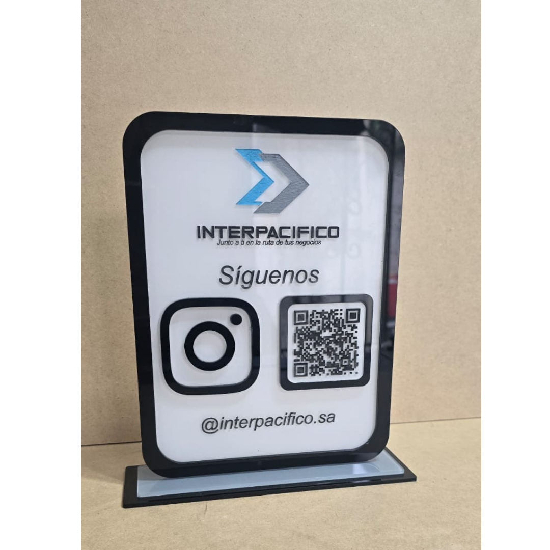 Identificador qr con marco