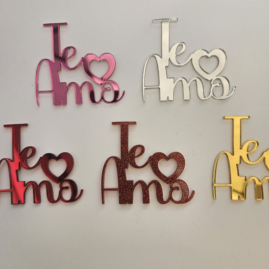 Tags Te Amo Pack 4 unidades