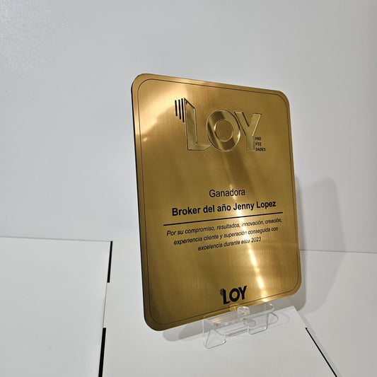 Placa Premio Personalizada