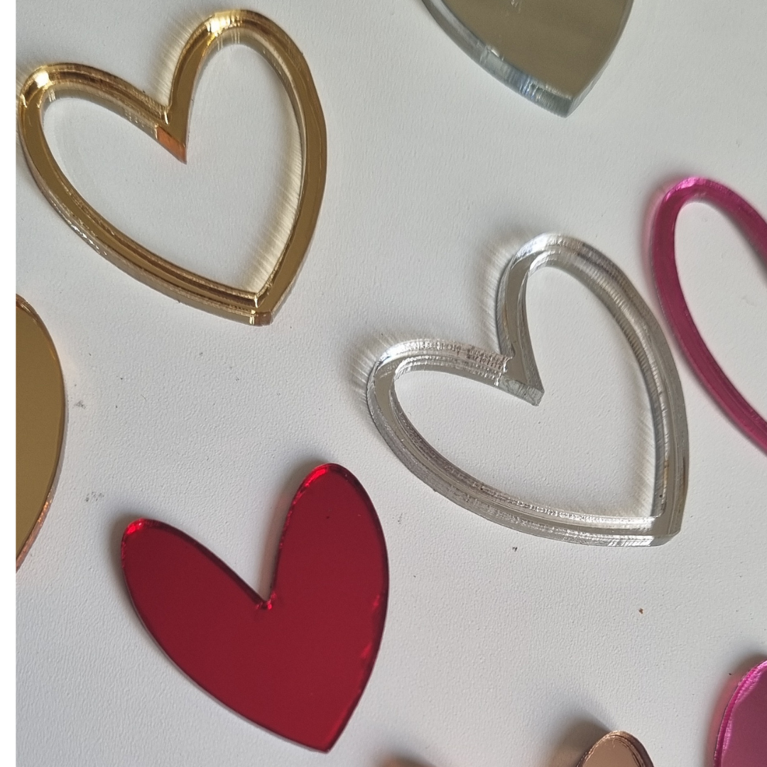 Tags Corazones Pack 6 Unidades