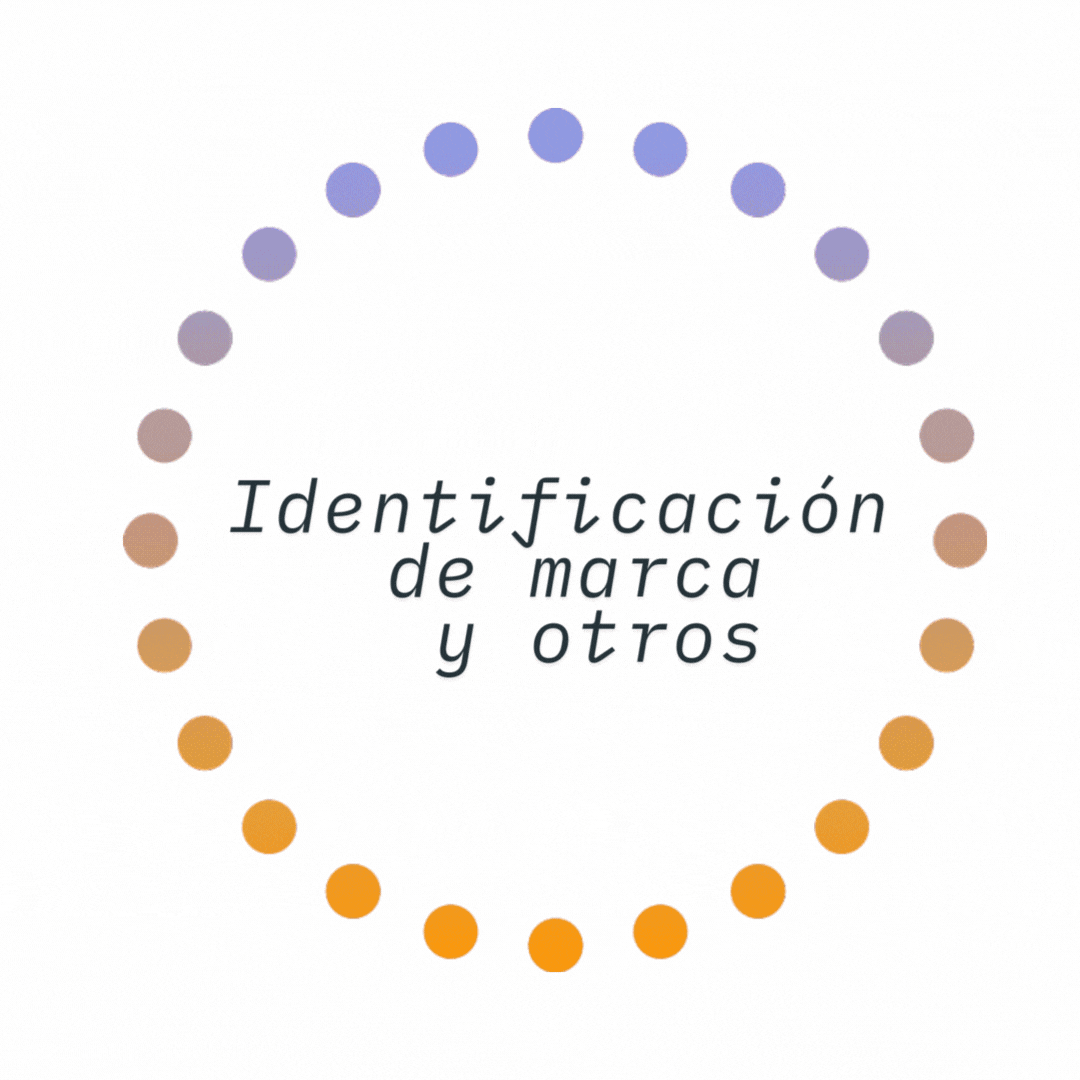 Identificación de marca y otros. 🤵