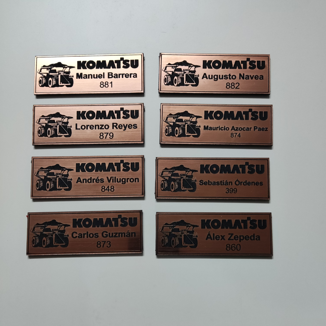 Placa de Identificación para Cascos
