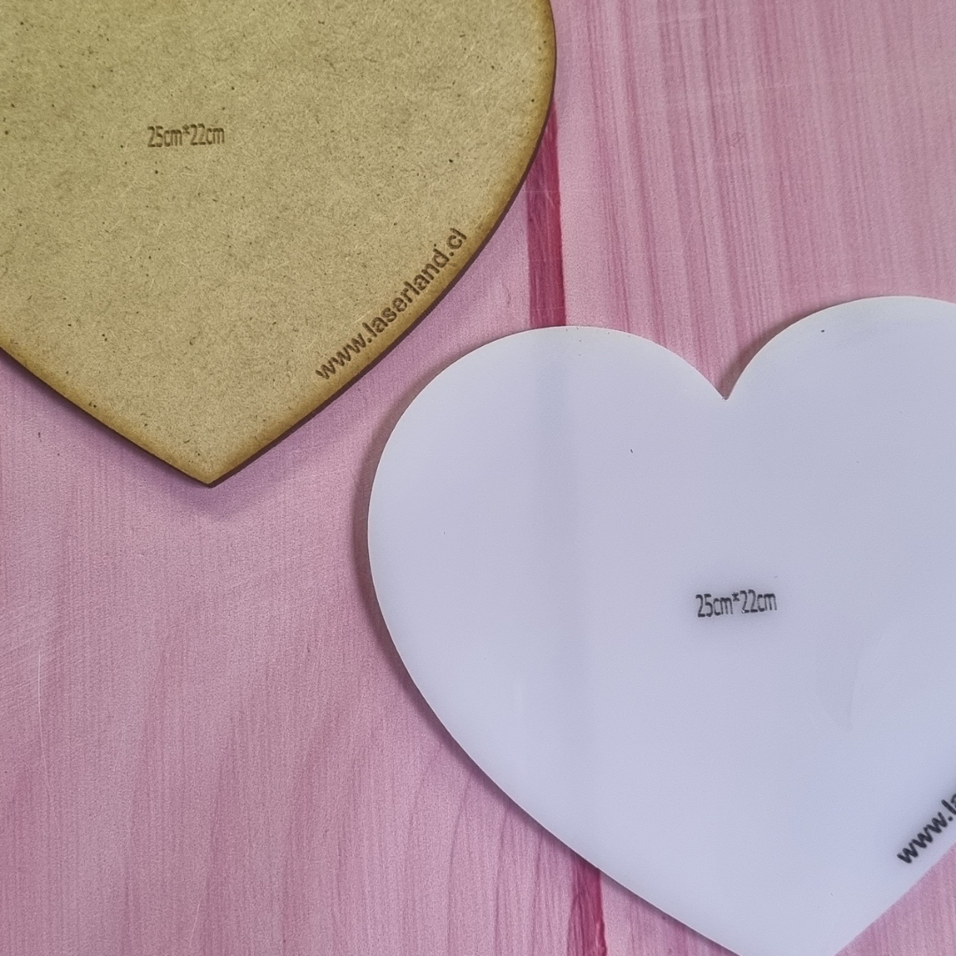 Bases guías forma corazón