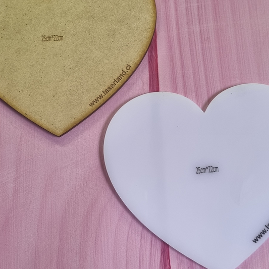 Bases guías forma corazón