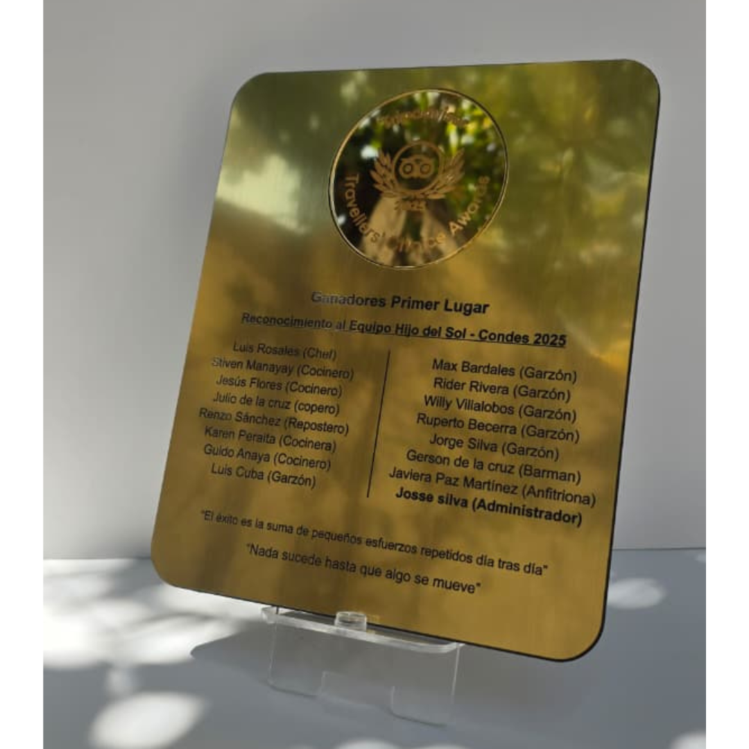 Galvanos y Reconocimientos Personalizados