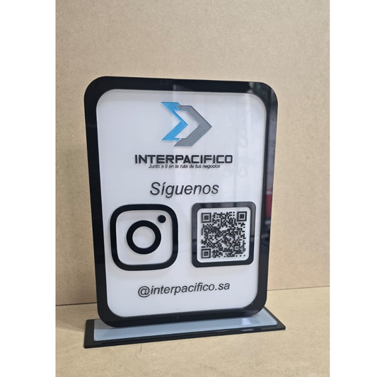 Identificador qr con marco