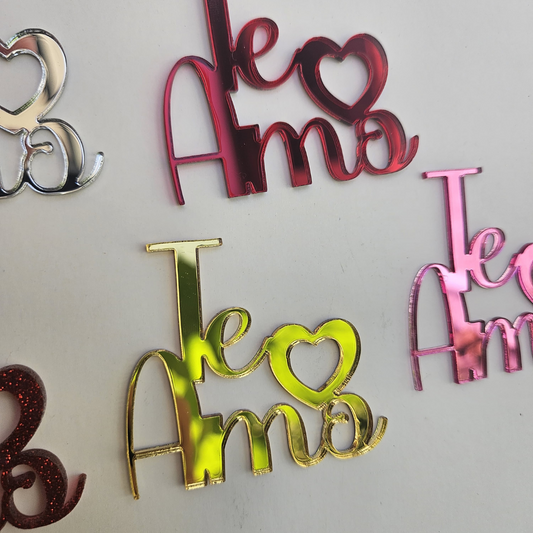 Tags Te Amo Pack 4 unidades
