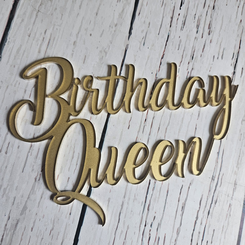 Topper frontal birthday queen