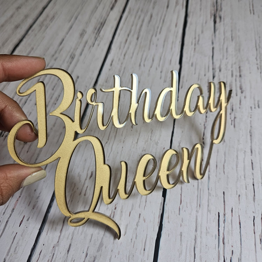 Topper frontal birthday queen