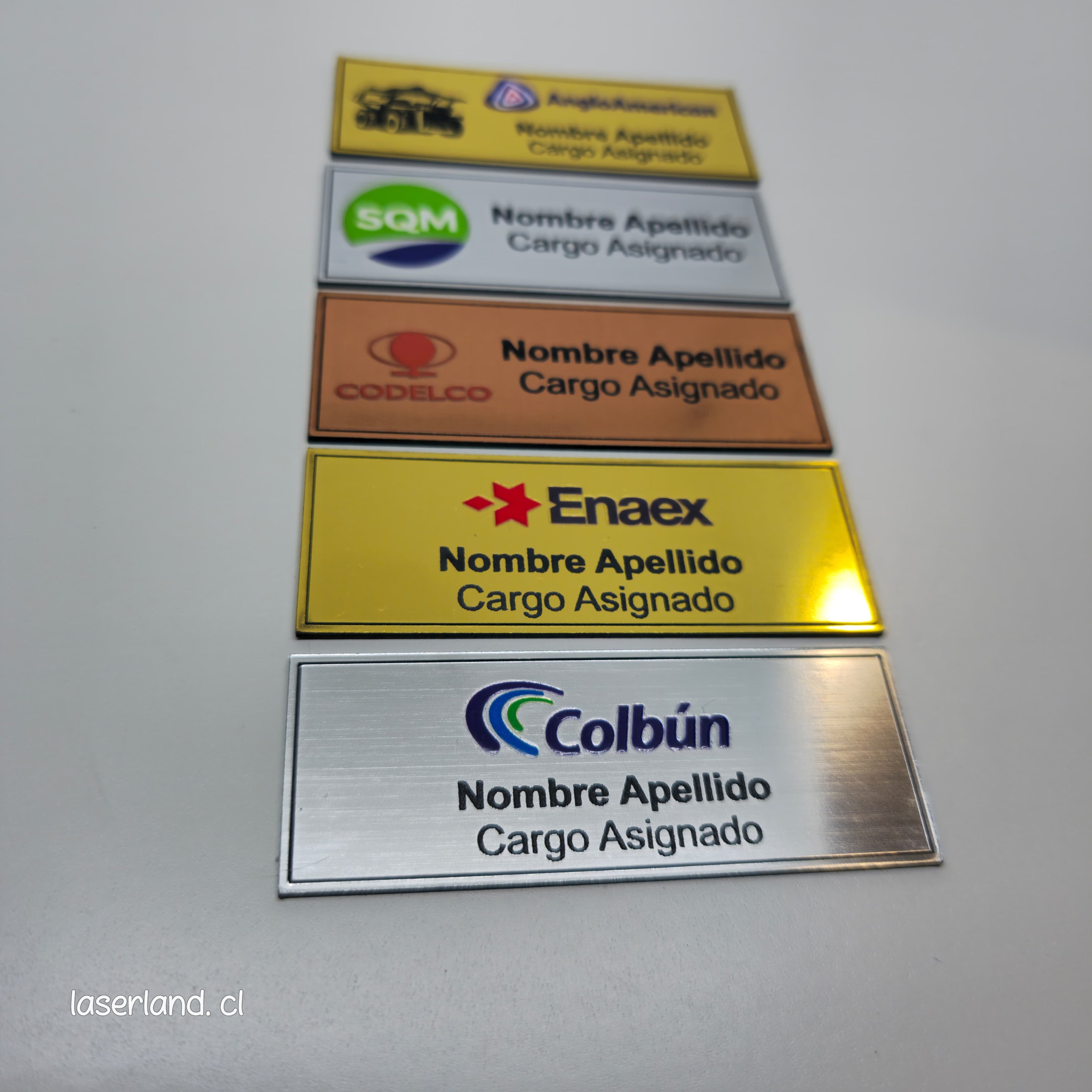 Placas de Identificación para Cascos. Logo Color (Pack 10 unidades)