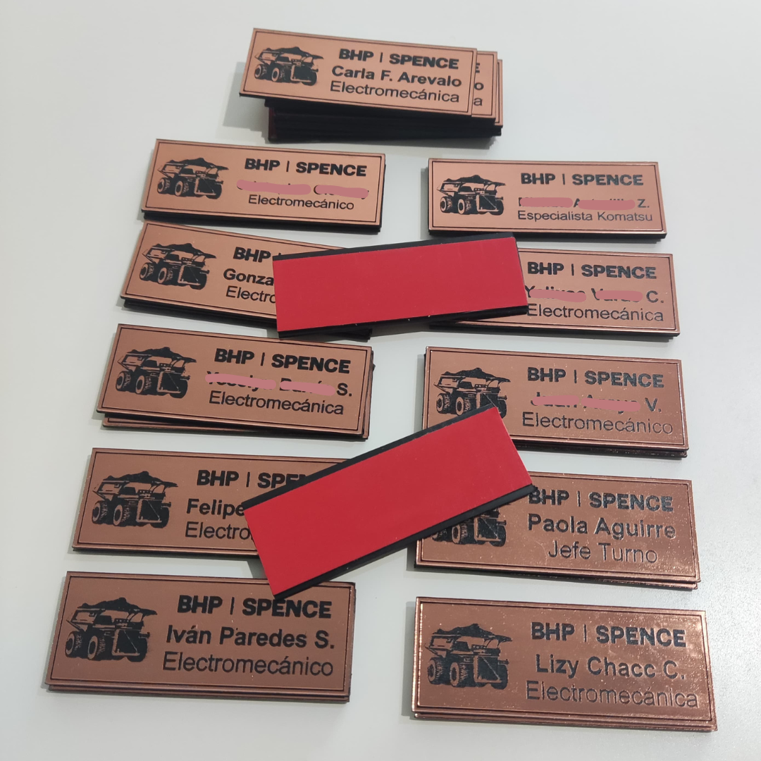 Placa de Identificación para Cascos