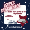 Bases para torta 15cm PACK 10 UND