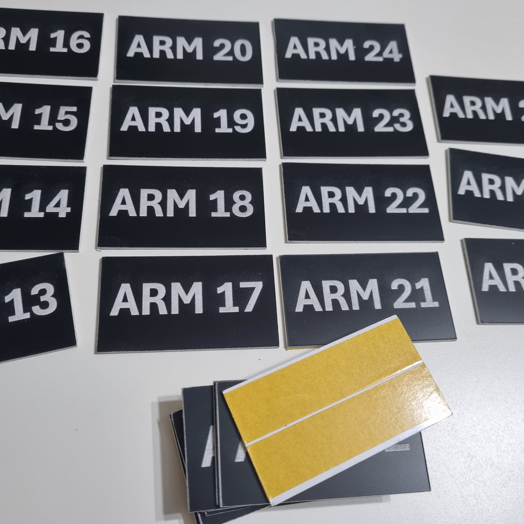 Rótulos en Lamicoid para Tableros Eléctricos | Placas Identificadoras Grabadas