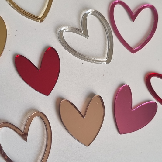 Tags Corazones Pack 6 Unidades