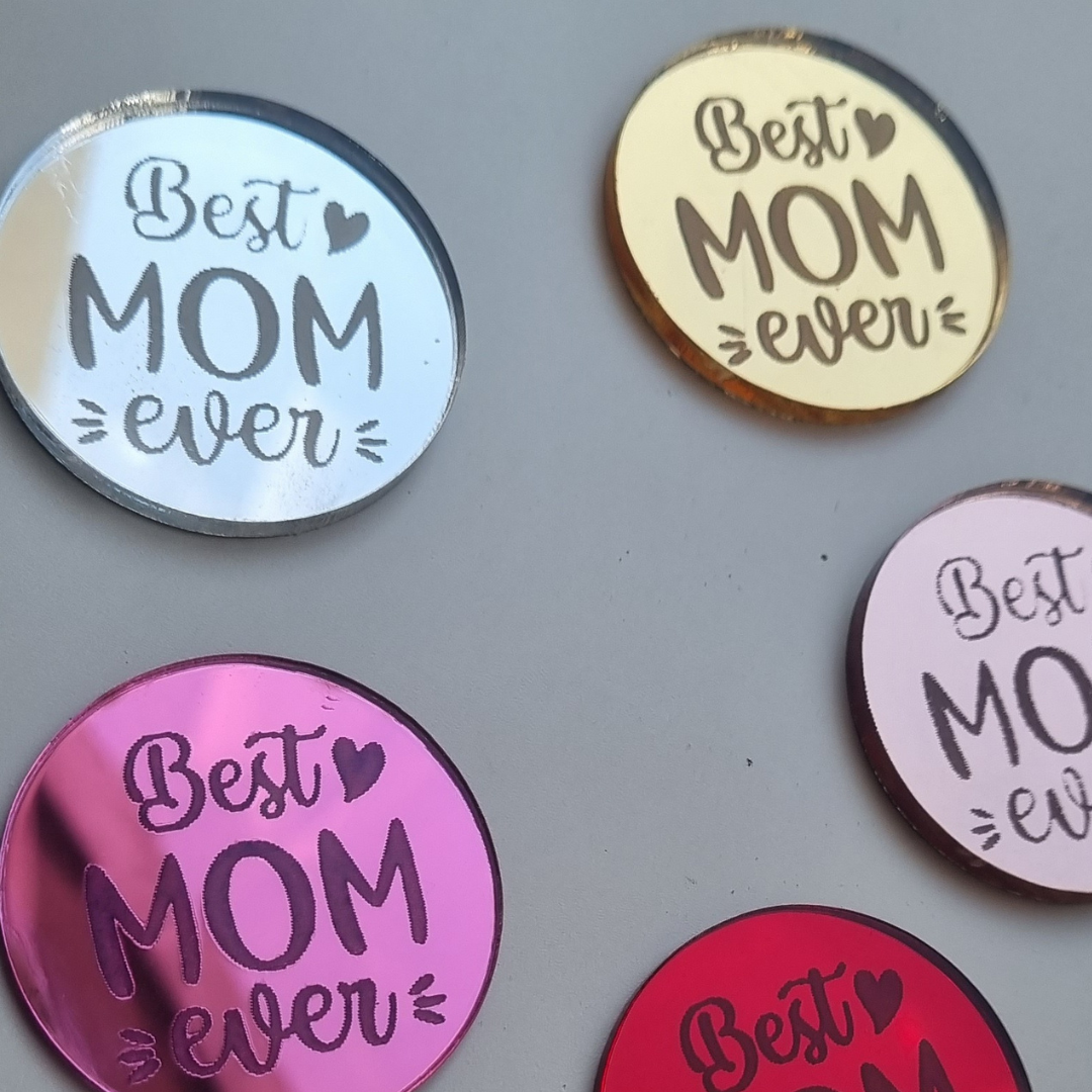 Tags Best MOM ever Pack 6 unidades